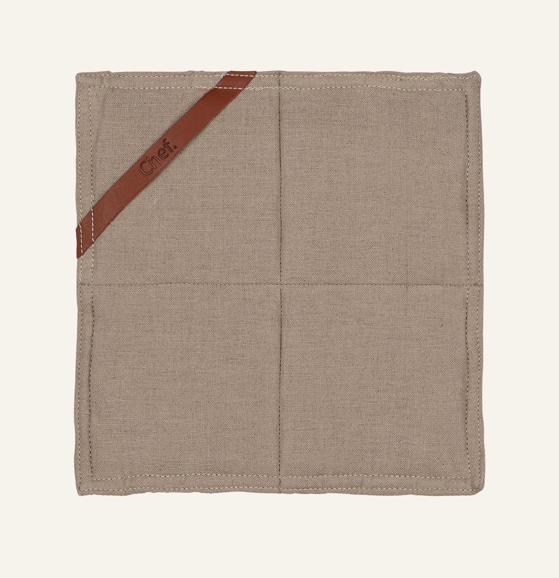 Topflappen Natur - 22x22 cm Natur - 1