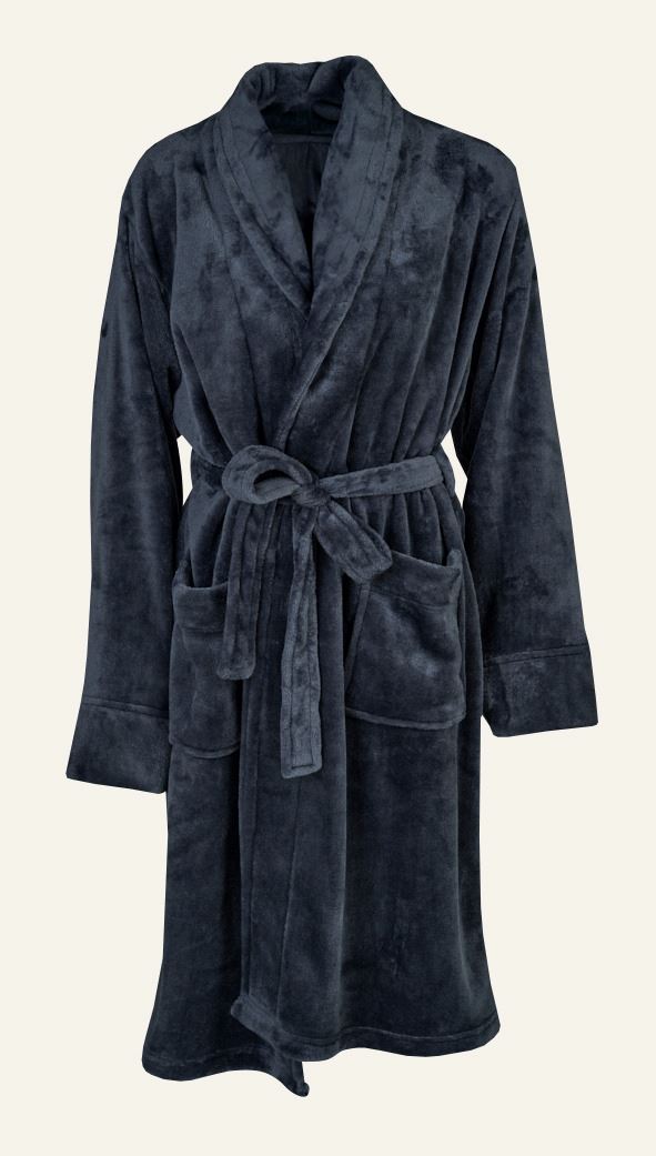 Bademantel Marineblau - S/M Marineblau - 1