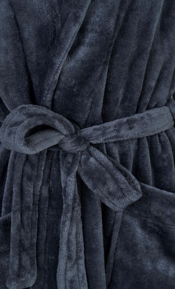 Bademantel Marineblau - 3