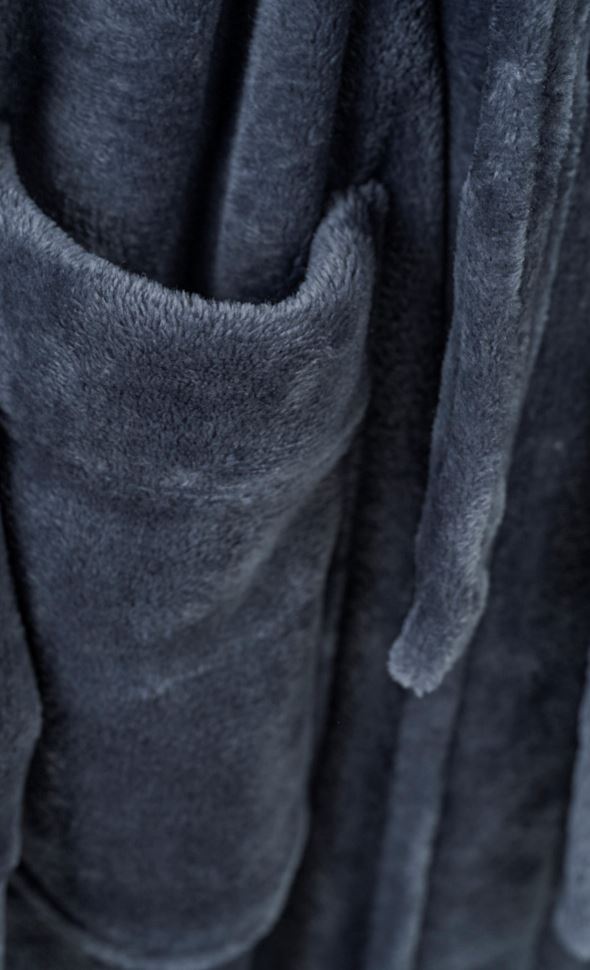 Bademantel Marineblau - 2