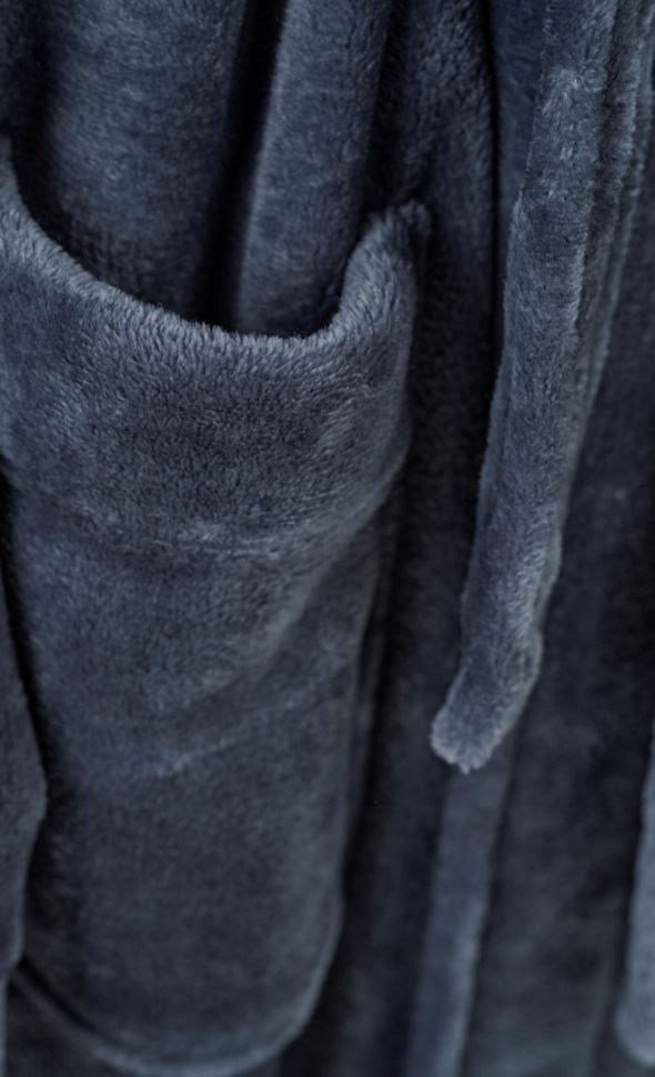 Bademantel Marineblau - 2