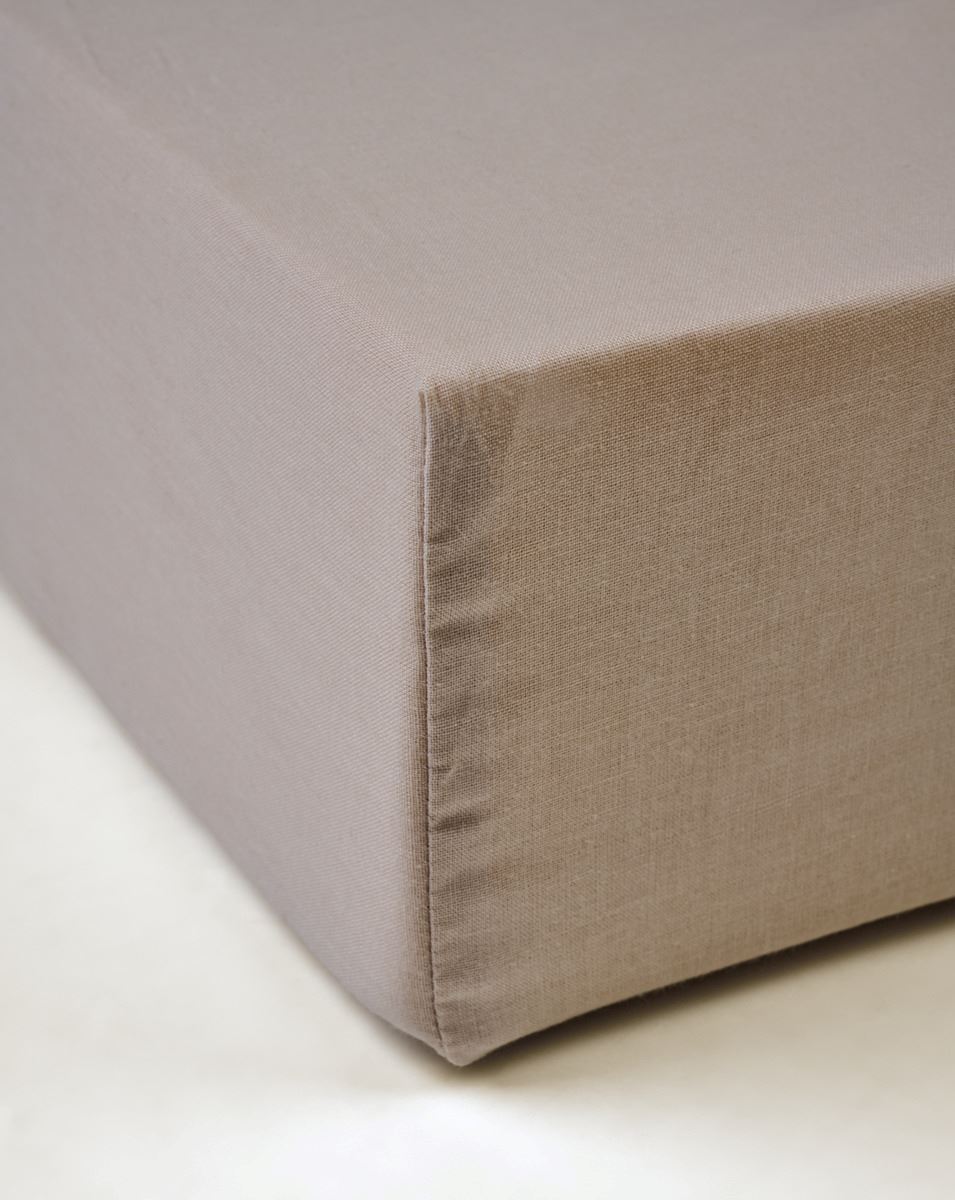 Spannbettlaken Sand - 90x200 cm Sand - 1