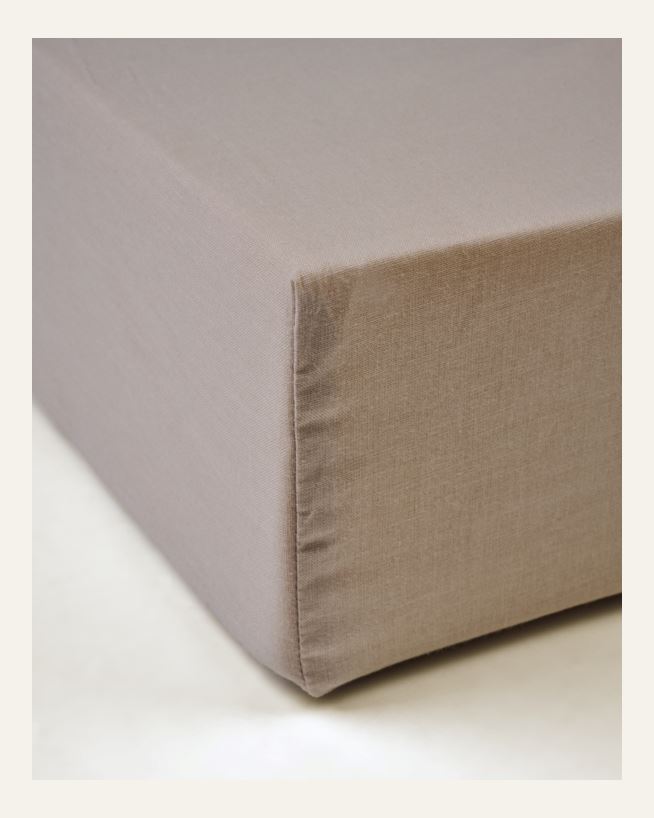 Spannbettlaken Sand - 90x200 cm Sand - 1