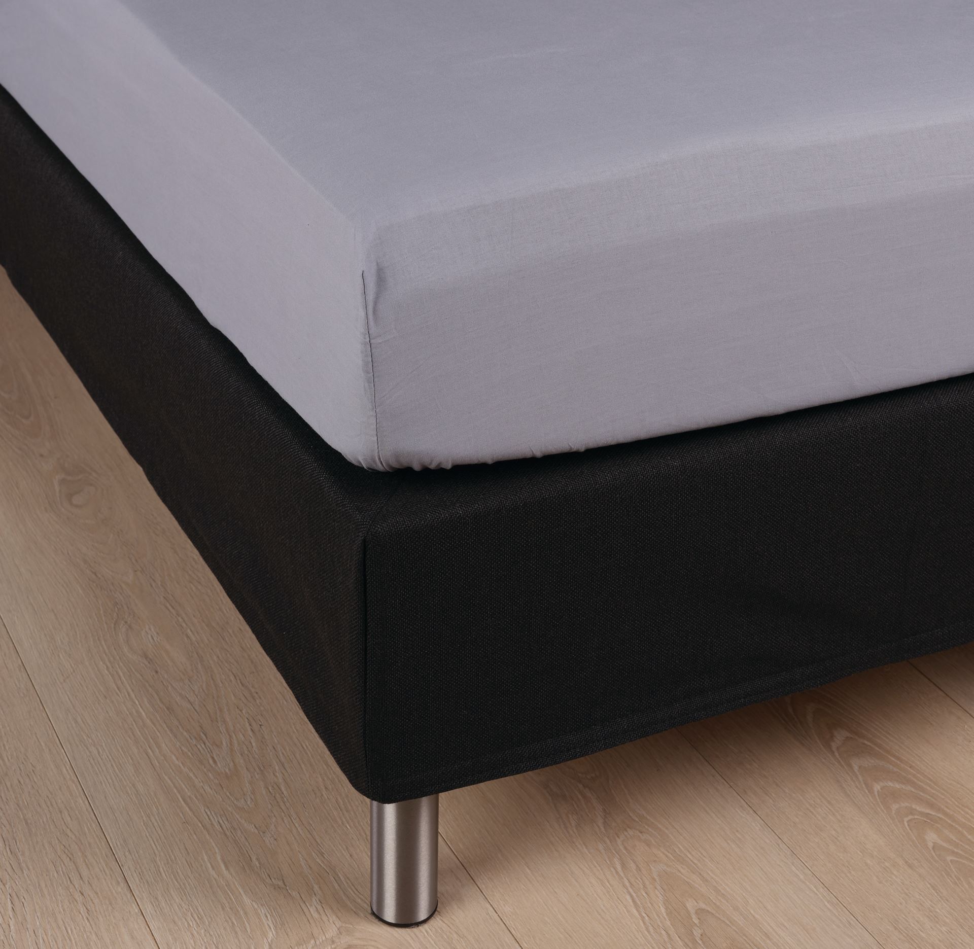 Spannbettlaken Nebelblau - 90x200 cm Nebelblau - 1