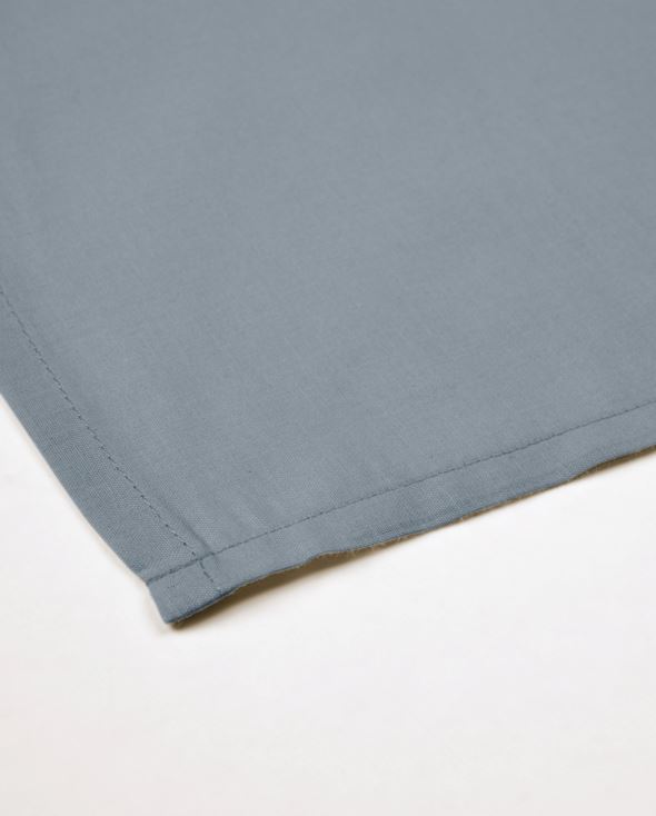 Baumwollbettlaken Nebelblau - 150x260 cm Nebelblau - 1