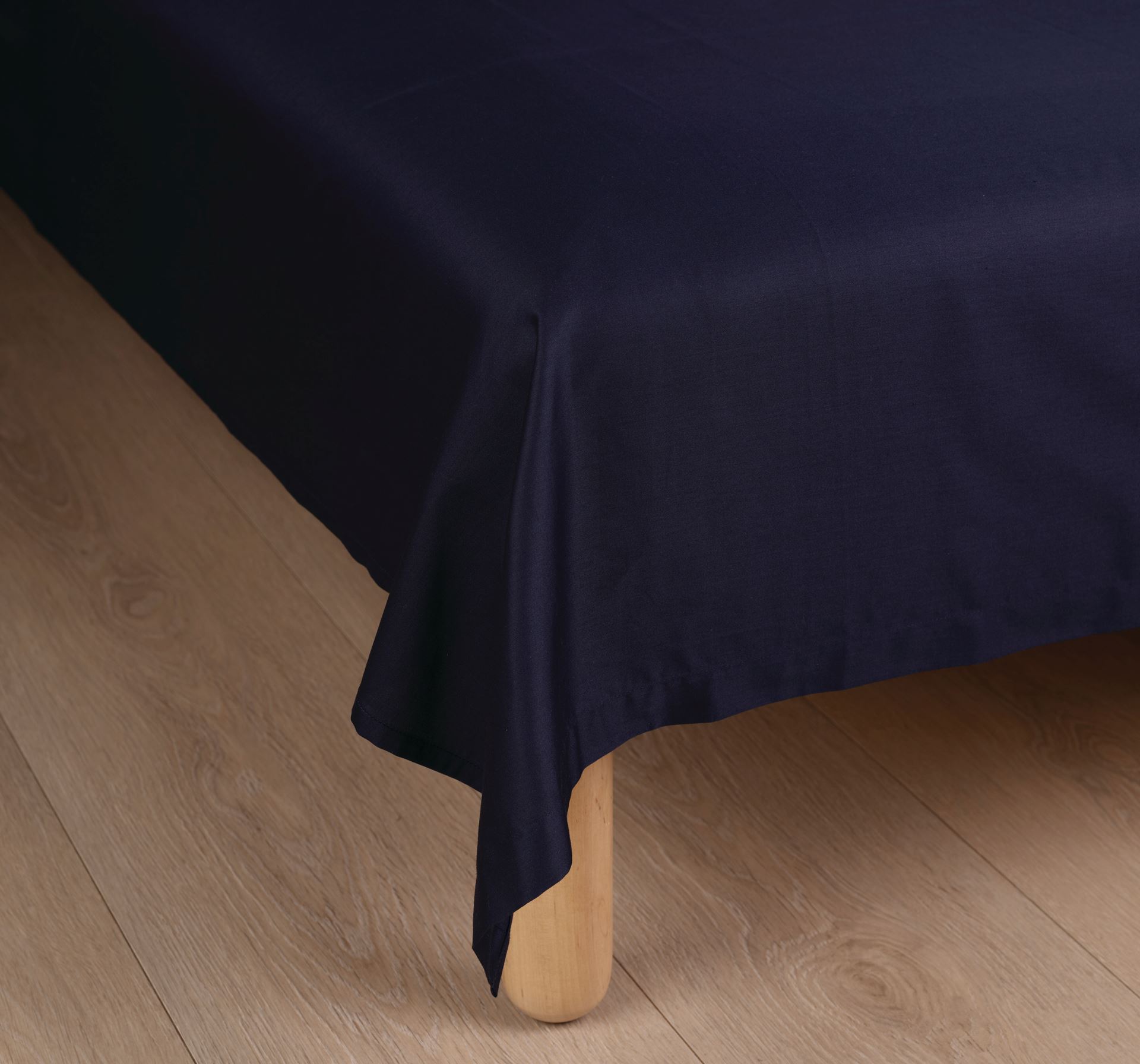 Bettlaken Dunkelblau - 150x260 cm Dunkelblau - 1