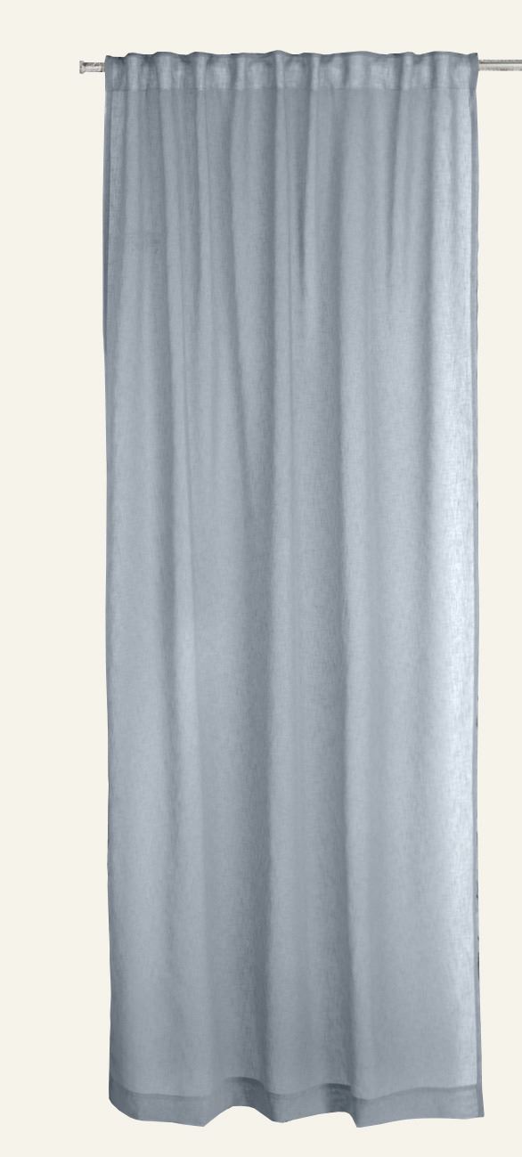 Vorhang Grau-blau - 140x300 cm Grau-blau - 1