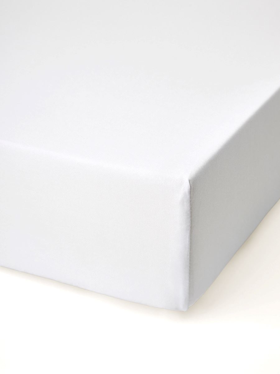 Spannbettlaken Weiß - 90x200 cm Weiß - 1