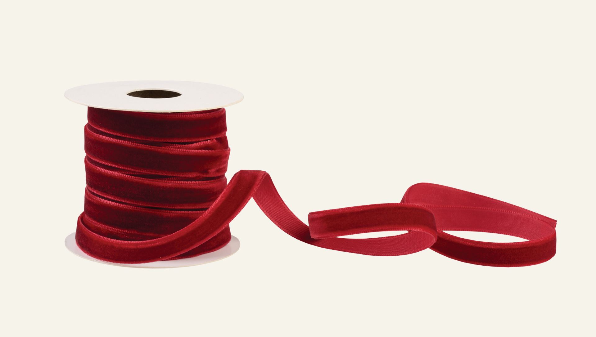 Geschenkband Rot - 1cm x 5m Rot - 1