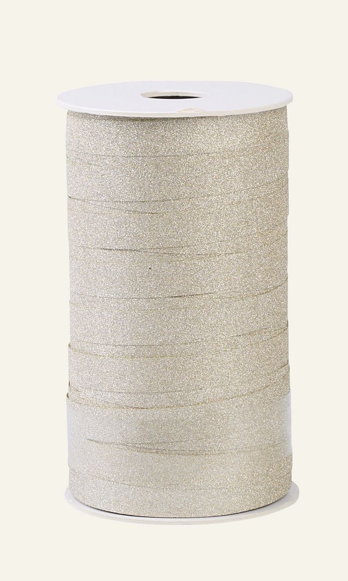 Geschenkband Champagner - 1 cm x 100 m Champagner - 1