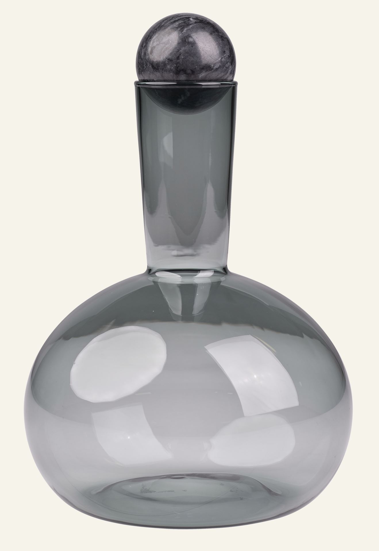 Karaffe Grau - 16,5x26 cm 1600 ml Grau - 1
