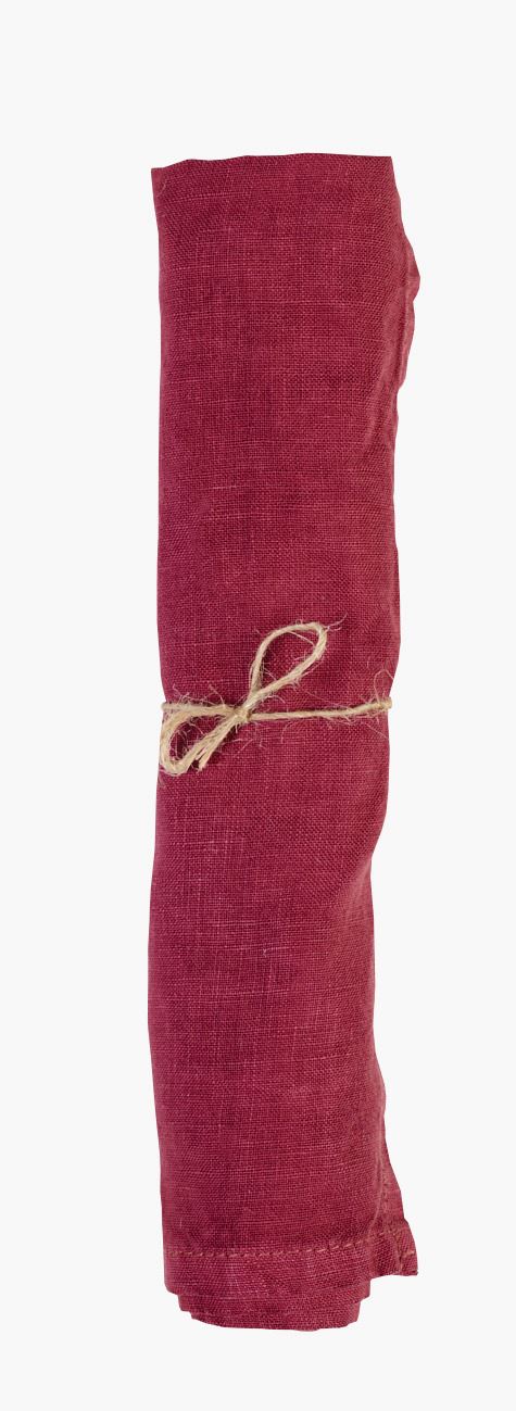 Leinenserviette Burgund - 45x45 cm Burgund - 1