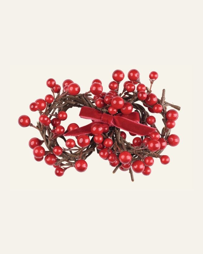 4 Stück Serviettenringe Rot - 4,5 cm Rot - 1
