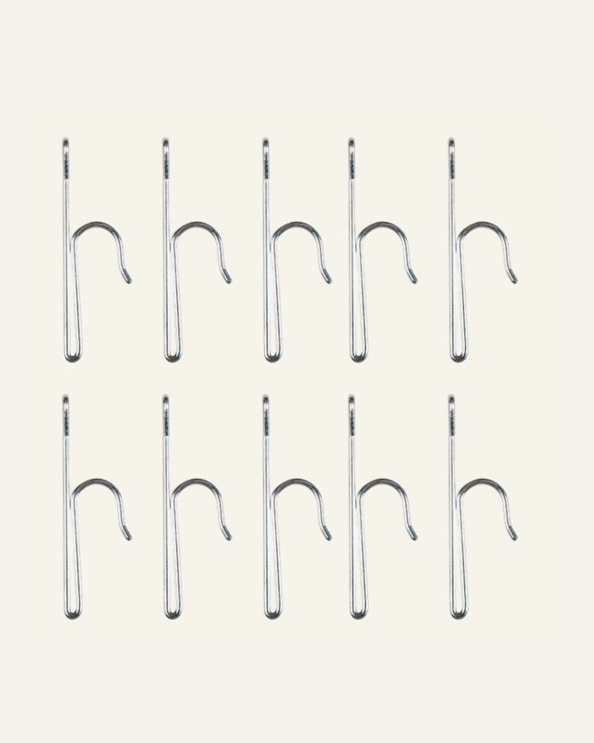Gardinhaken, klein Stahl - 10 stk Stahl - 1