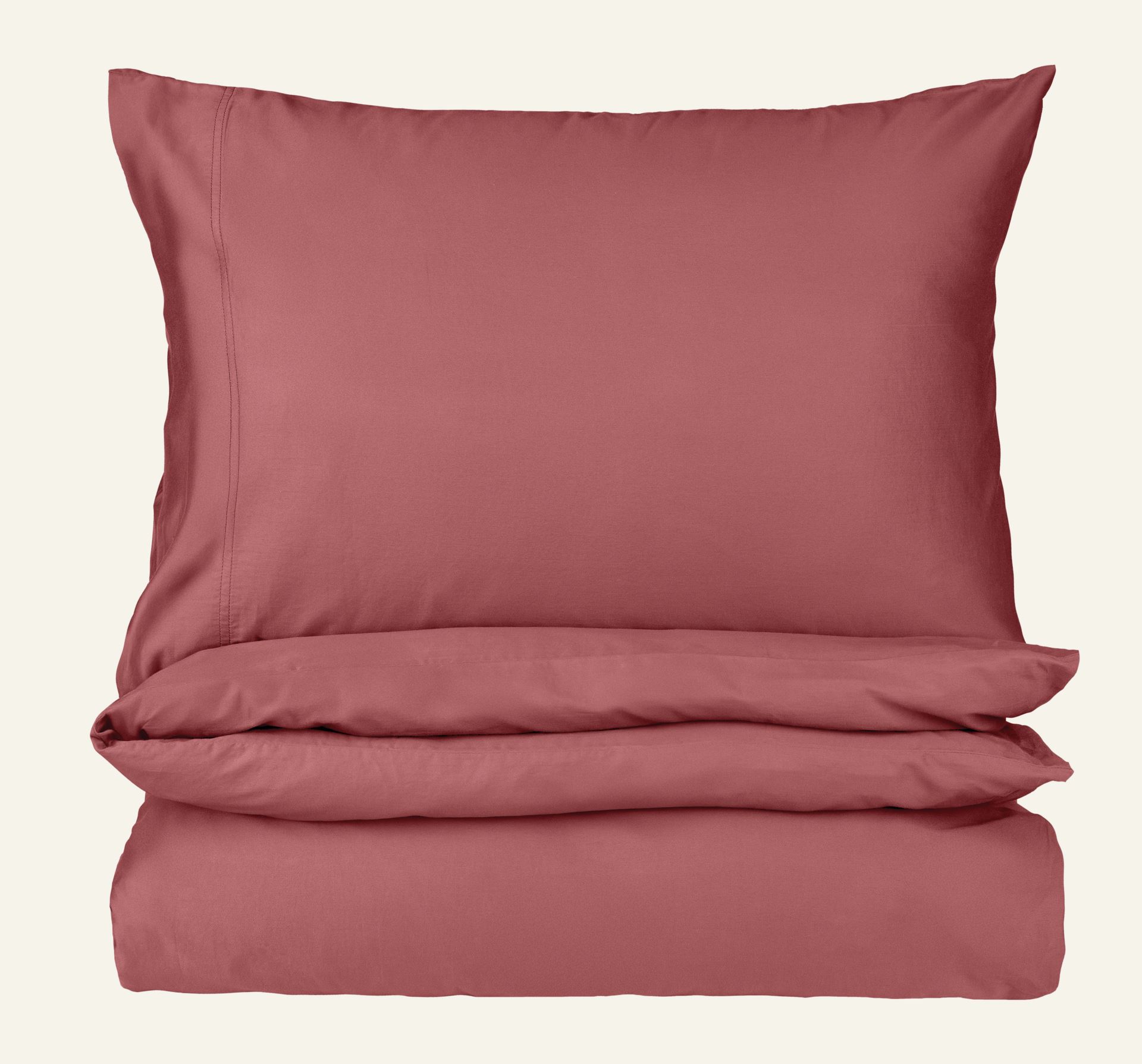 Satin-Bettwäsche Rosé - 135x200+80x80 cm Rosé - 1