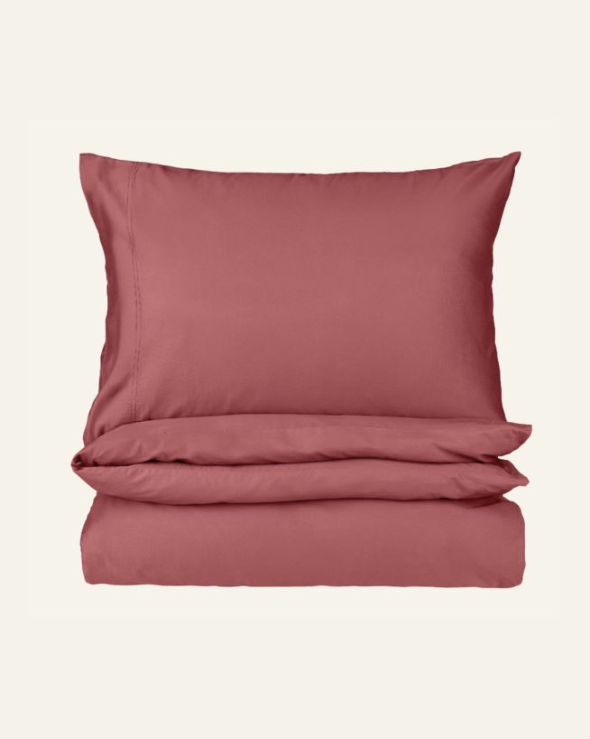 Satin-Bettwäsche Rosé - 135x200+80x80 cm Rosé - 1