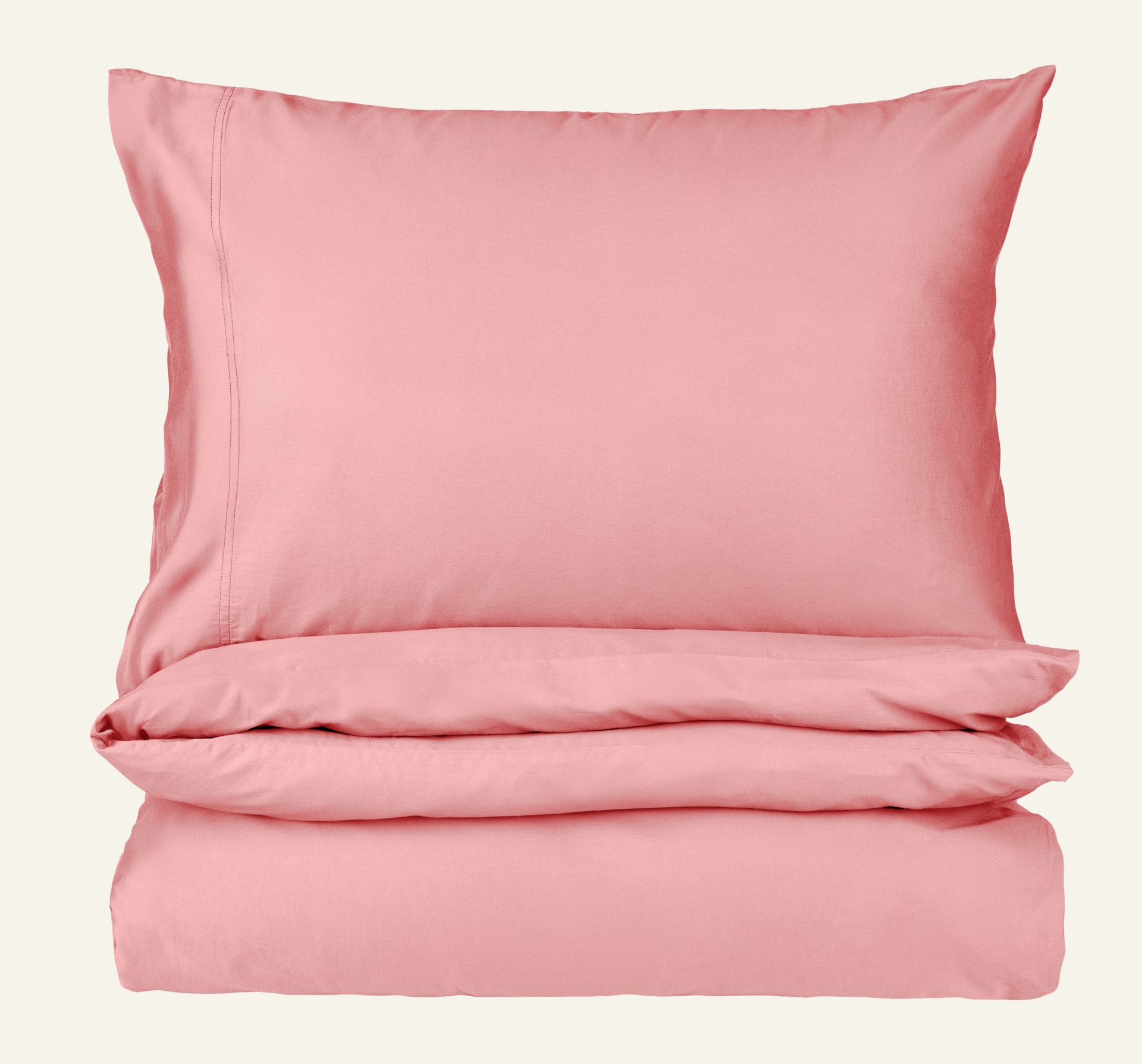Satin-Bettwäsche Wüstenrosa - 135x200+80x80 cm Wüstenrosa - 1