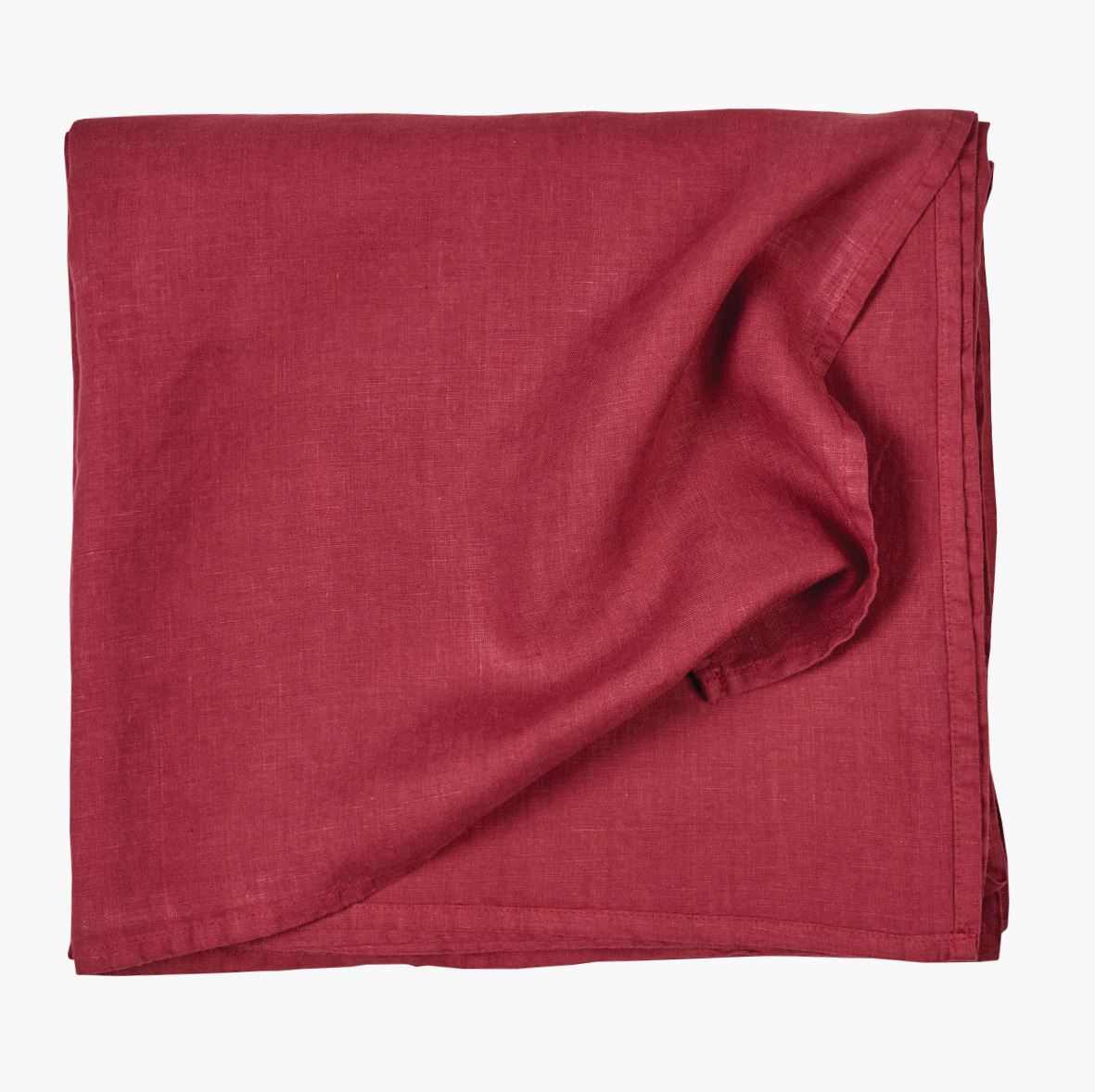 Tischdecke aus Leinen Burgund - 140x250 cm Burgund - 1