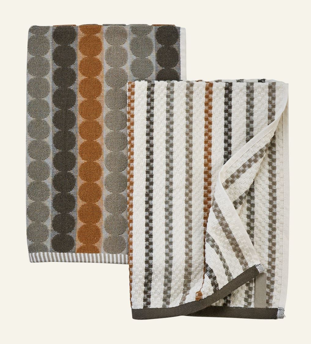 Küchentücher 2 Stück Braun - 45x70 cm Braun - 1