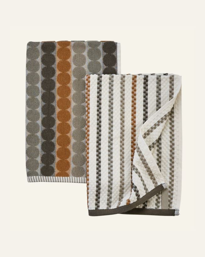 Küchentücher 2 Stück Braun - 45x70 cm Braun - 1