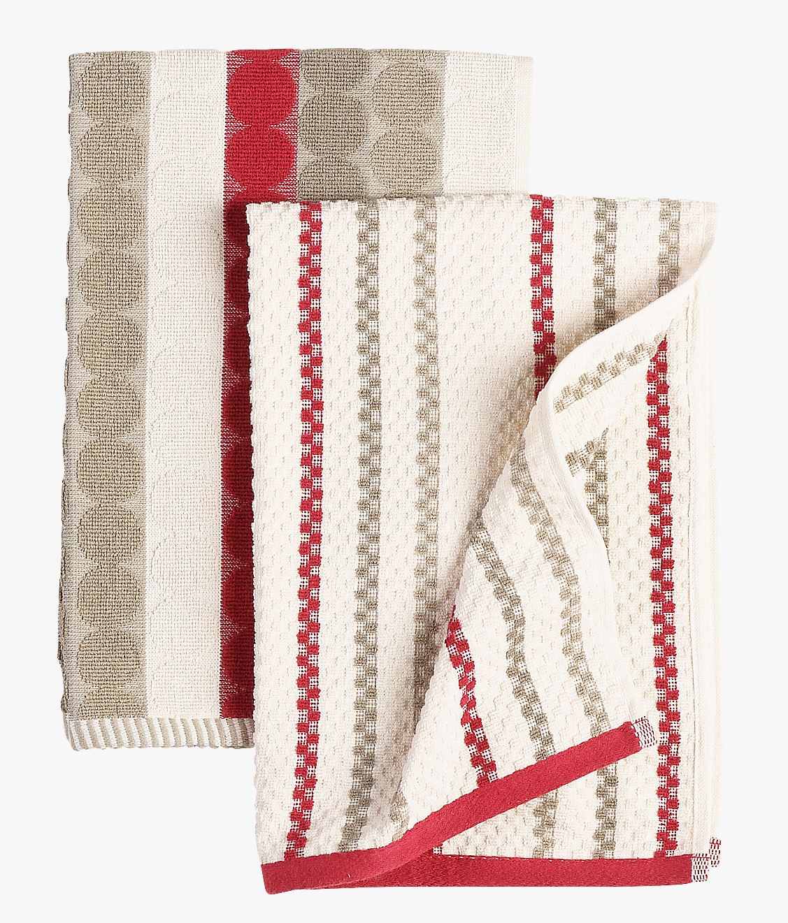 Küchentücher 2 Stück Rot - 45x70 cm Rot - 1
