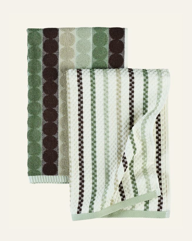 Küchentücher 2 Stück Grün - 45x70 cm Grün - 1