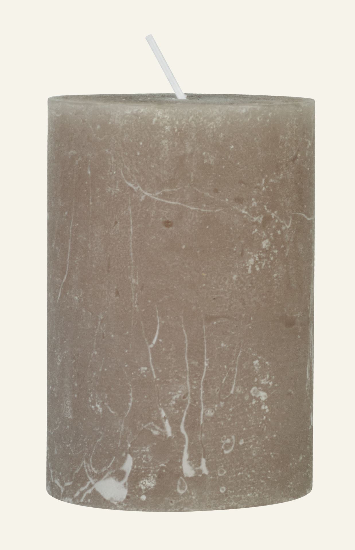 Stumpenkerze Beige - 7x10 cm Beige - 1