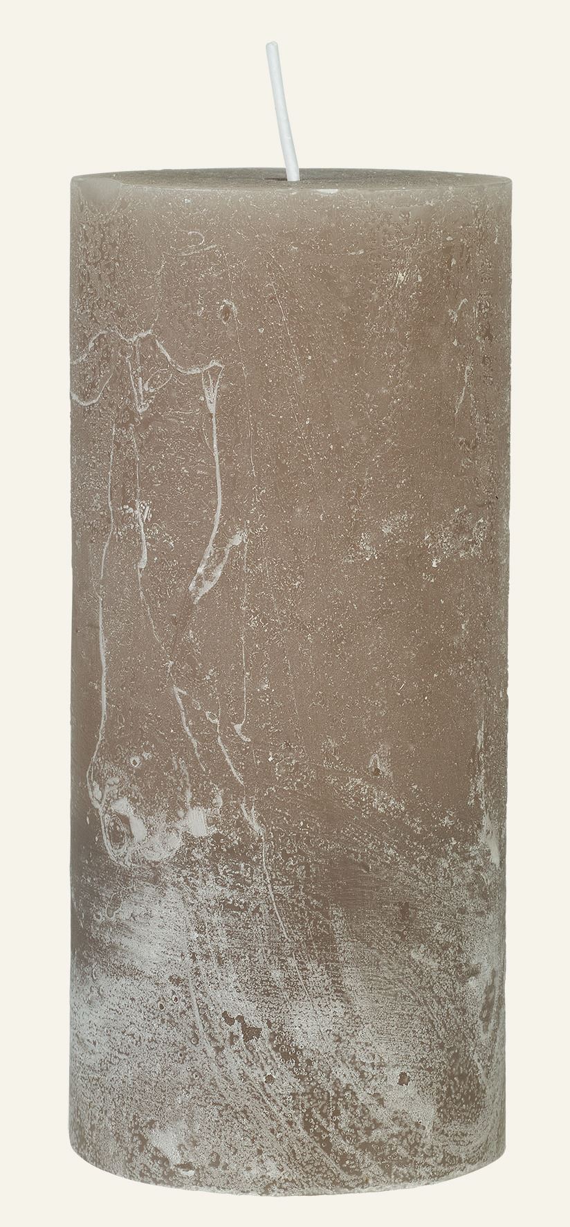 Stumpenkerze Beige - 4