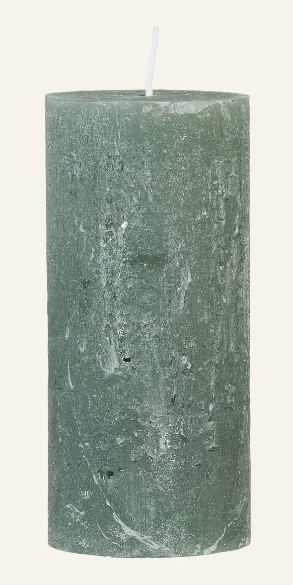Stumpenkerze Grün - 3