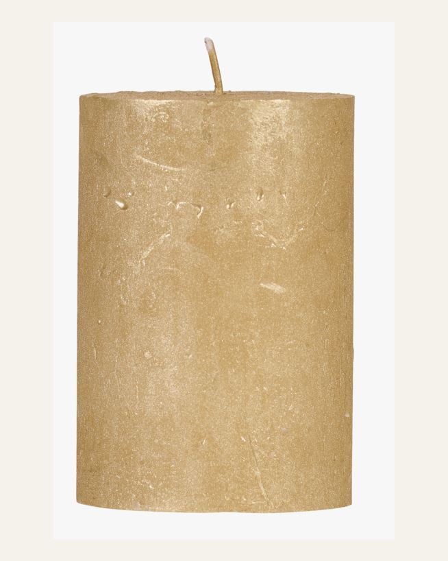 Stumpenkerze Gold - 6,8x15 cm Gold - 1