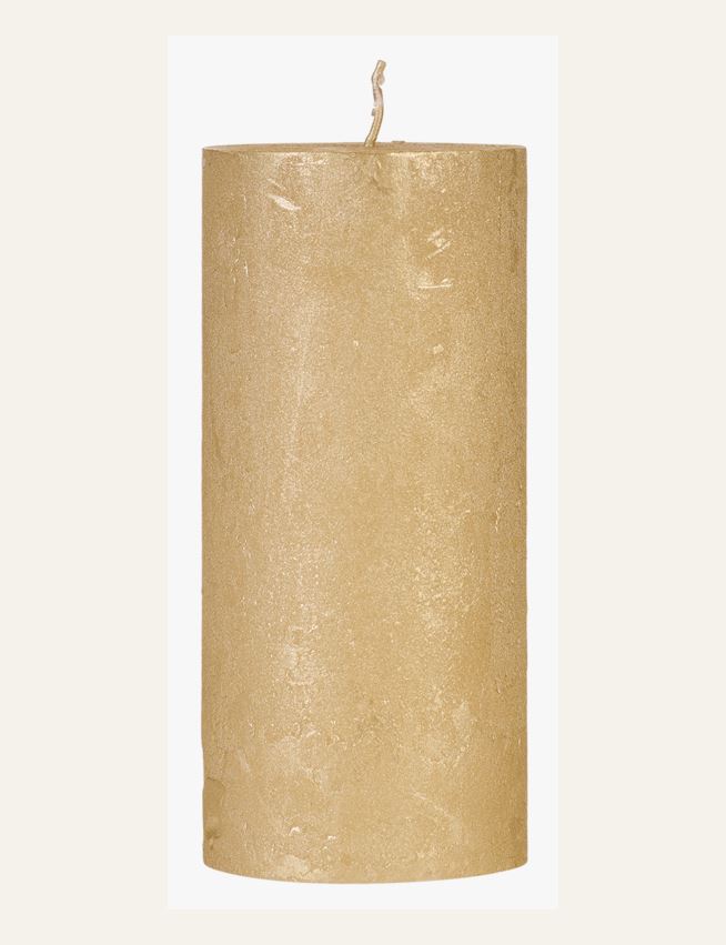 Stumpenkerze Gold - 2