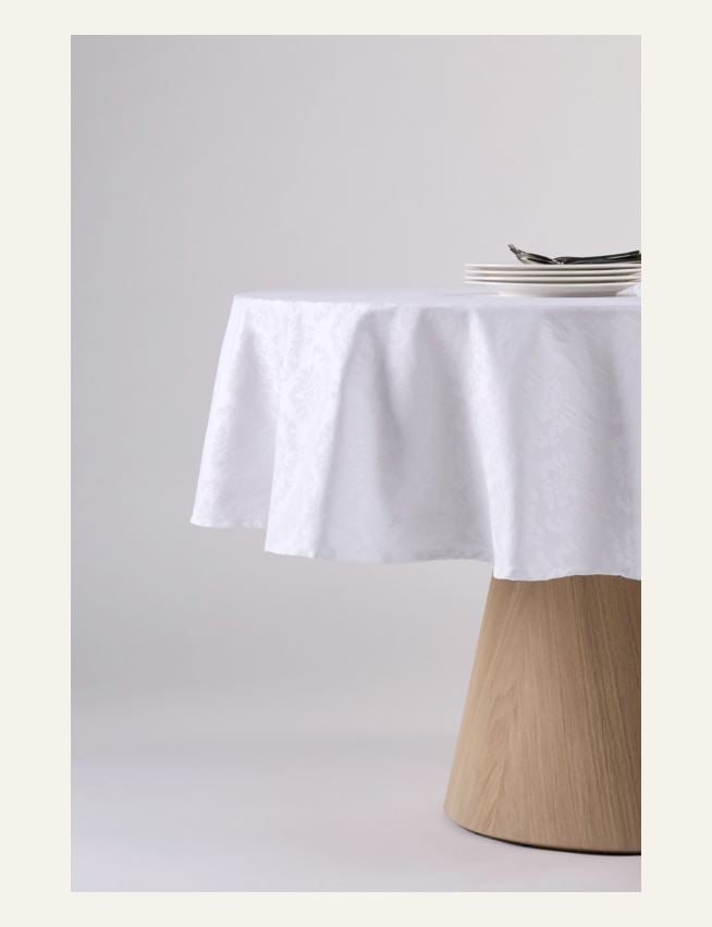 Abwischbare Tischdecke Weiß - 2