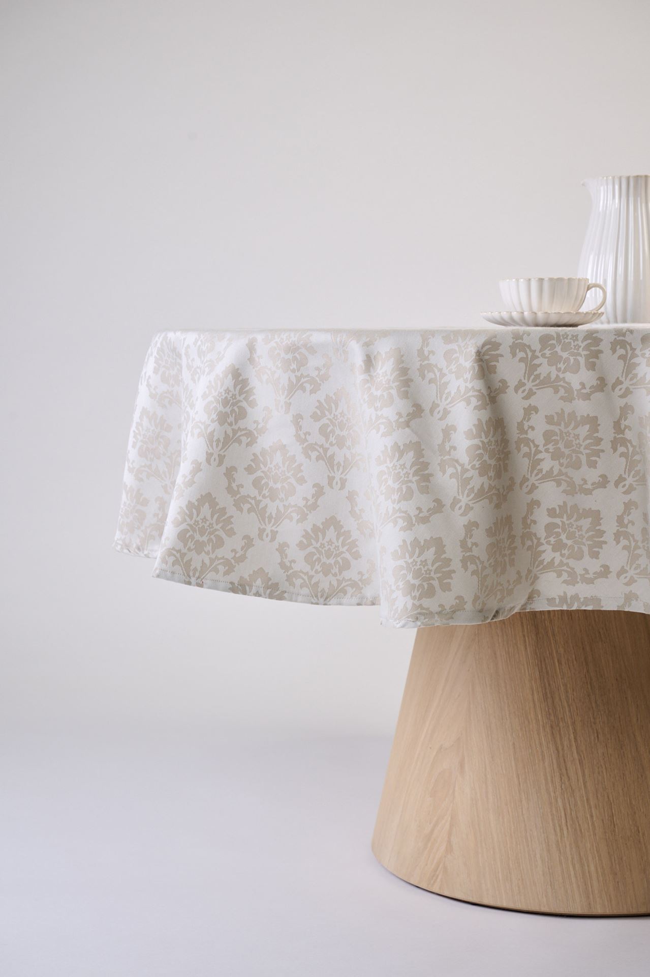 Abwischbare Tischdecke Beige - 3