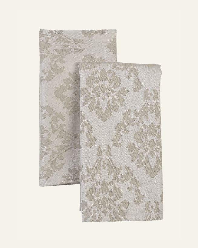 2 Stück Servietten Beige - 45x45 cm Beige - 1
