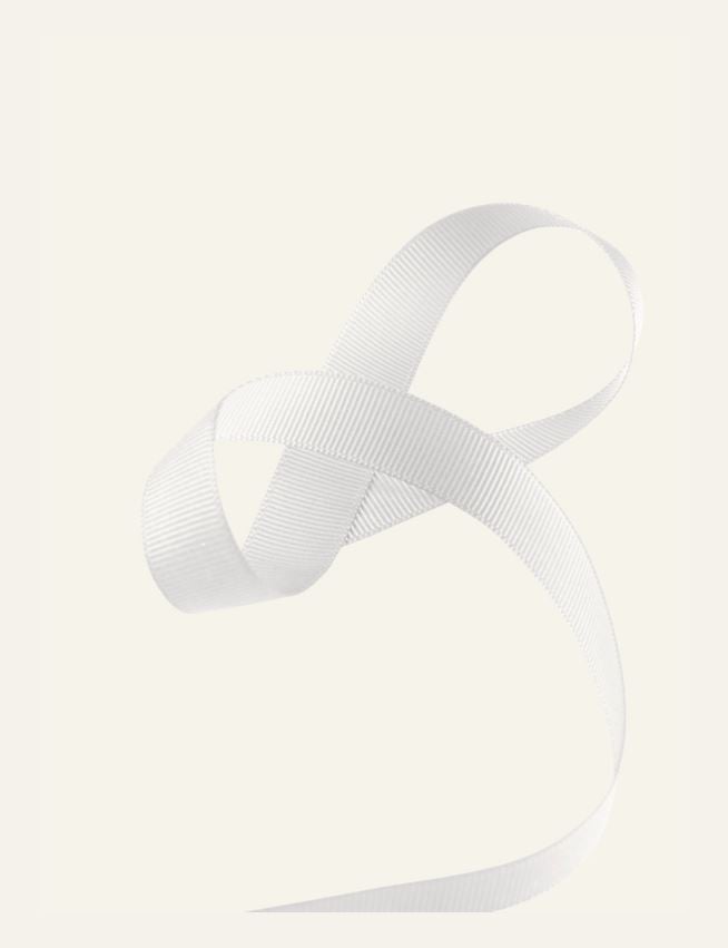 Geschenkband Weiß - 3