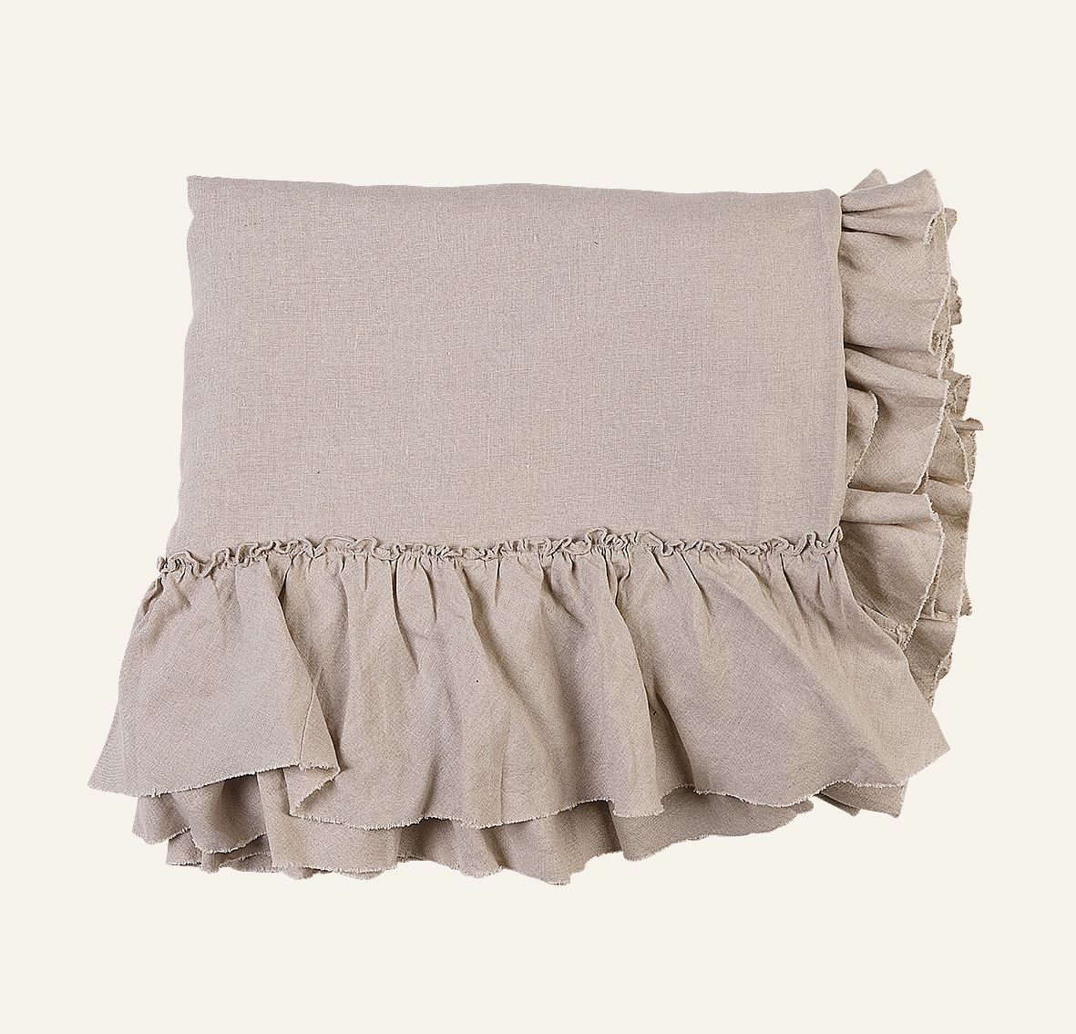 Tischdecke aus Leinen Natur - 2