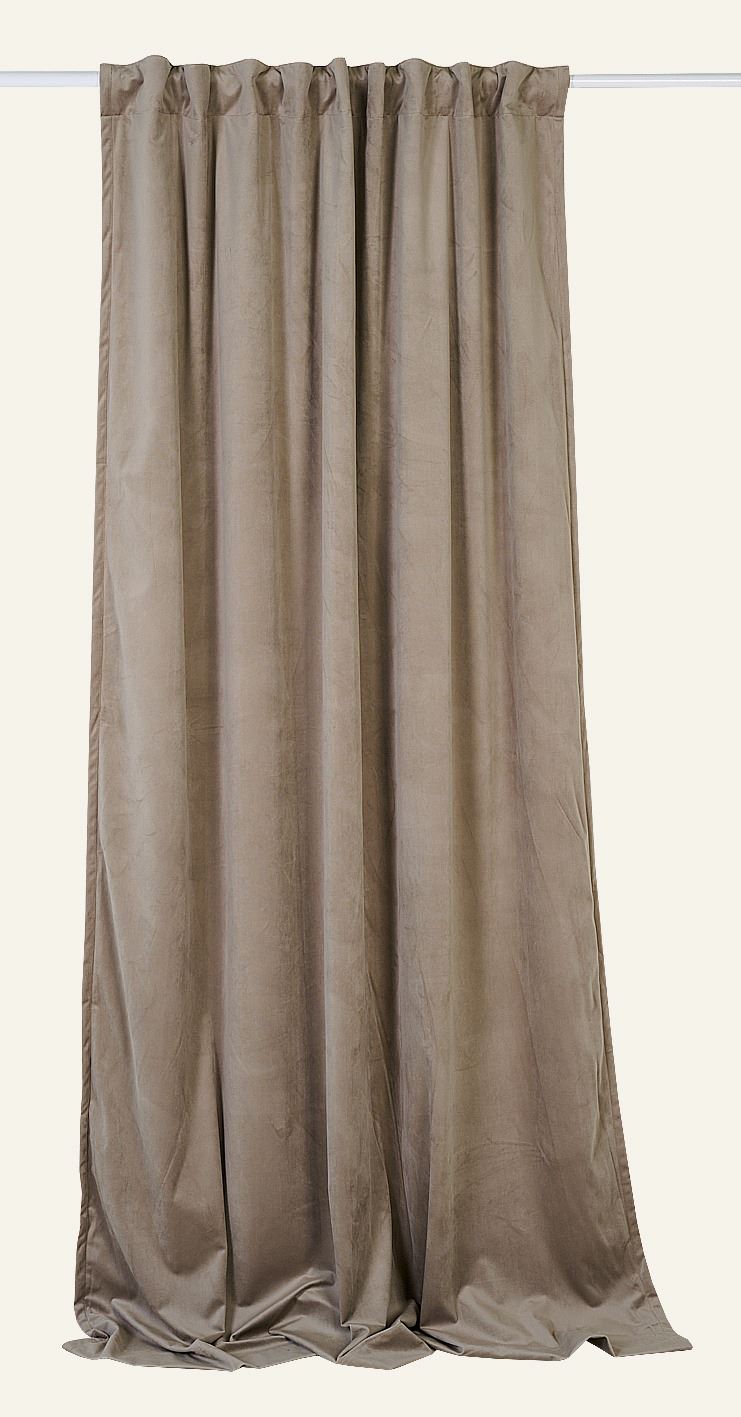 Blickdichter Vorhang (lichtfilternd) Taupe - 140x160 cm Taupe - 1