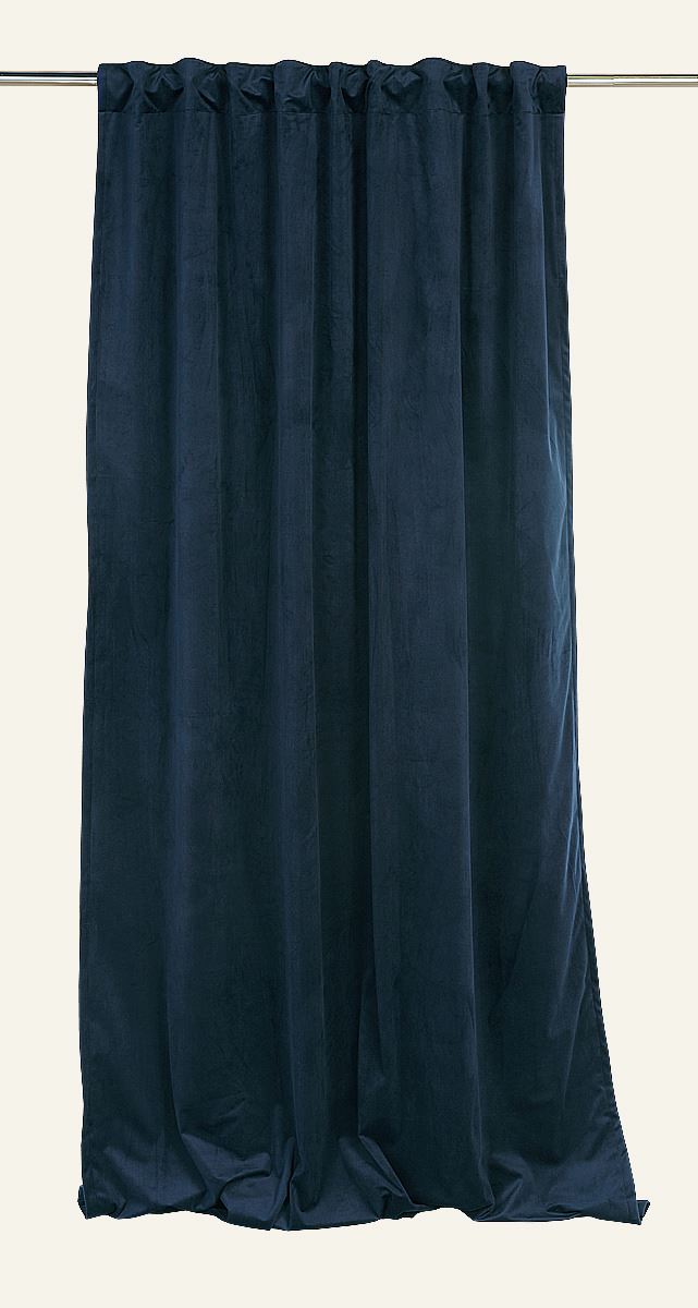 Blickdichter Vorhang (lichtfilternd) Blau - 140x160 cm Blau - 1