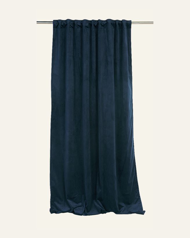 Blickdichter Vorhang (lichtfilternd) Blau - 140x160 cm Blau - 1