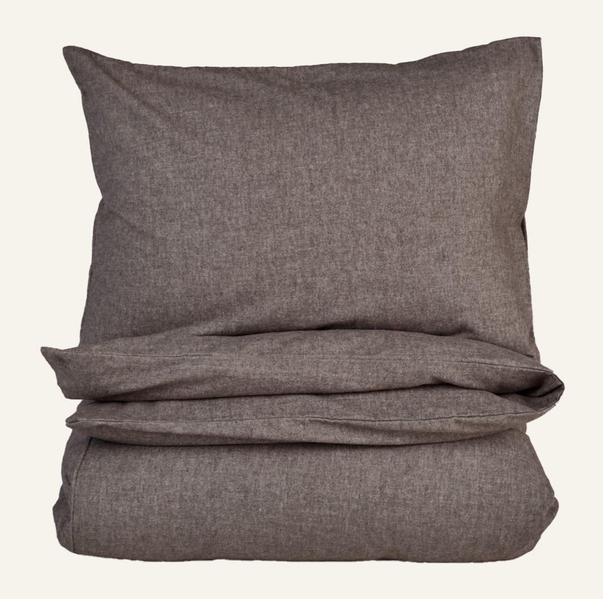 Bettwäsche Braun - 135x200+80x80 cm Braun - 1