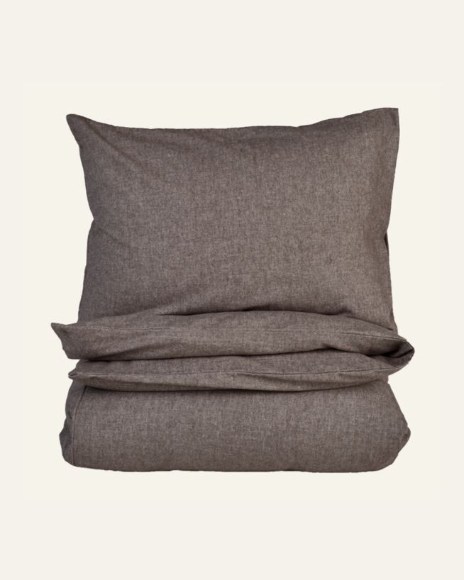 Bettwäsche Braun - 135x200+80x80 cm Braun - 1