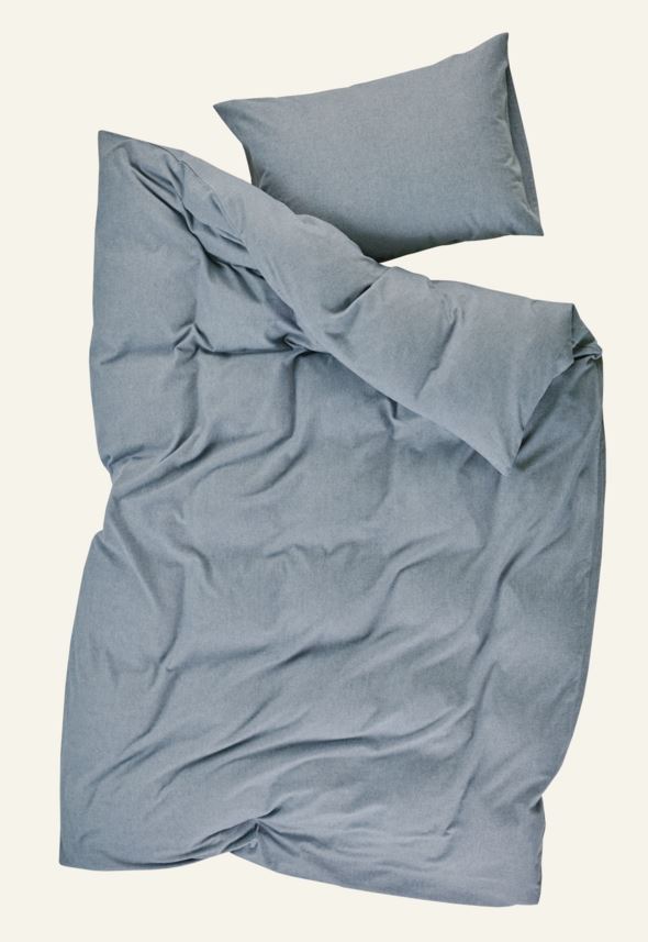 Bettwäsche Grau-blau - 6