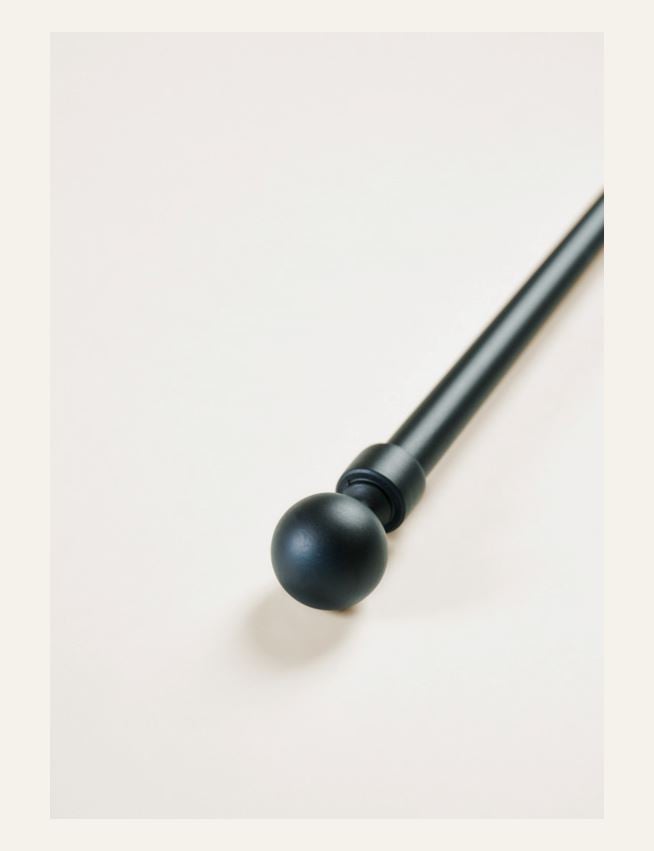 Gardinenstangen-Set Schwarz - 2