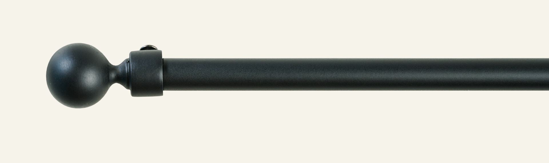 Gardinenstangen-Set Schwarz - 120 Schwarz - 1