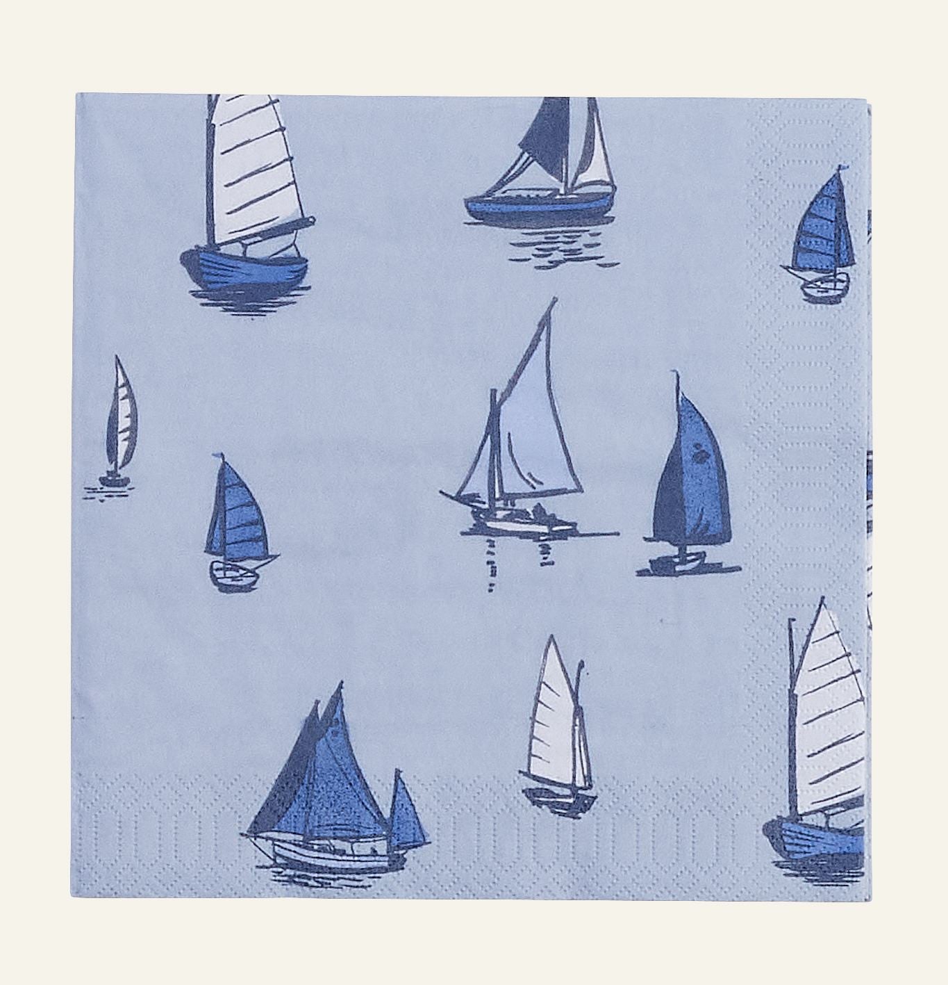 Servietten Hellblau - 40x40 cm Hellblau - 1