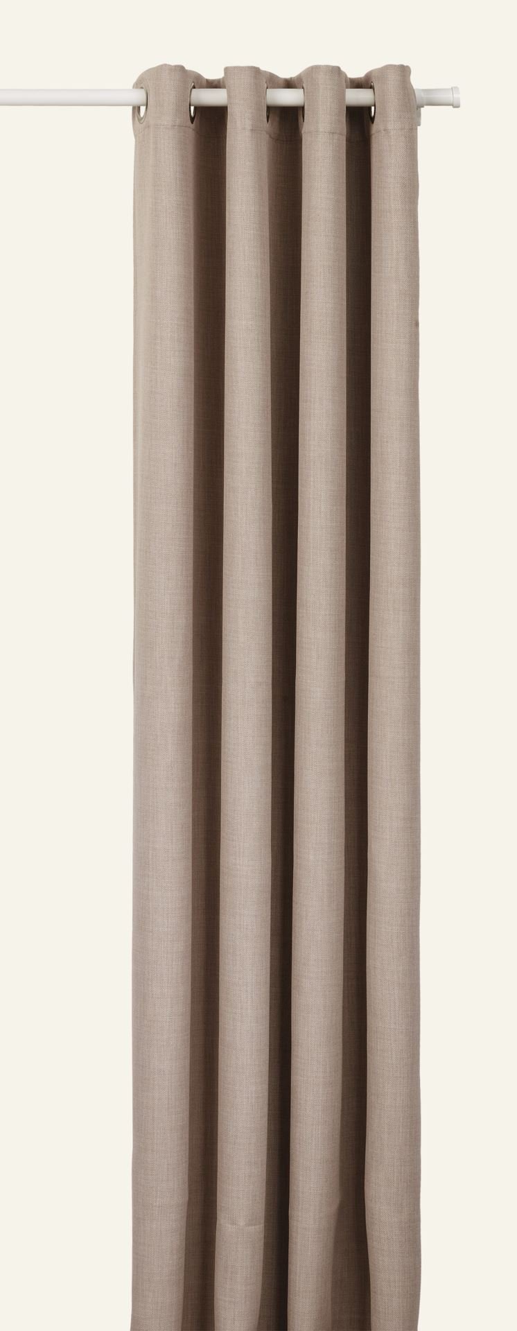 Blickdichter Vorhang (lichtfilternd) Beige - 140x160 cm Beige - 1
