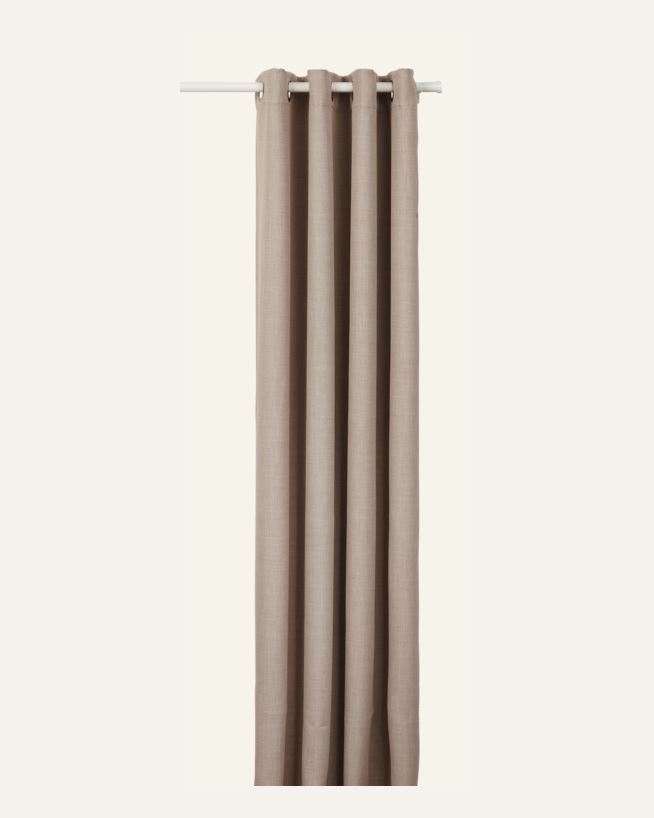 Blickdichter Vorhang (lichtfilternd) Beige - 140x160 cm Beige - 1