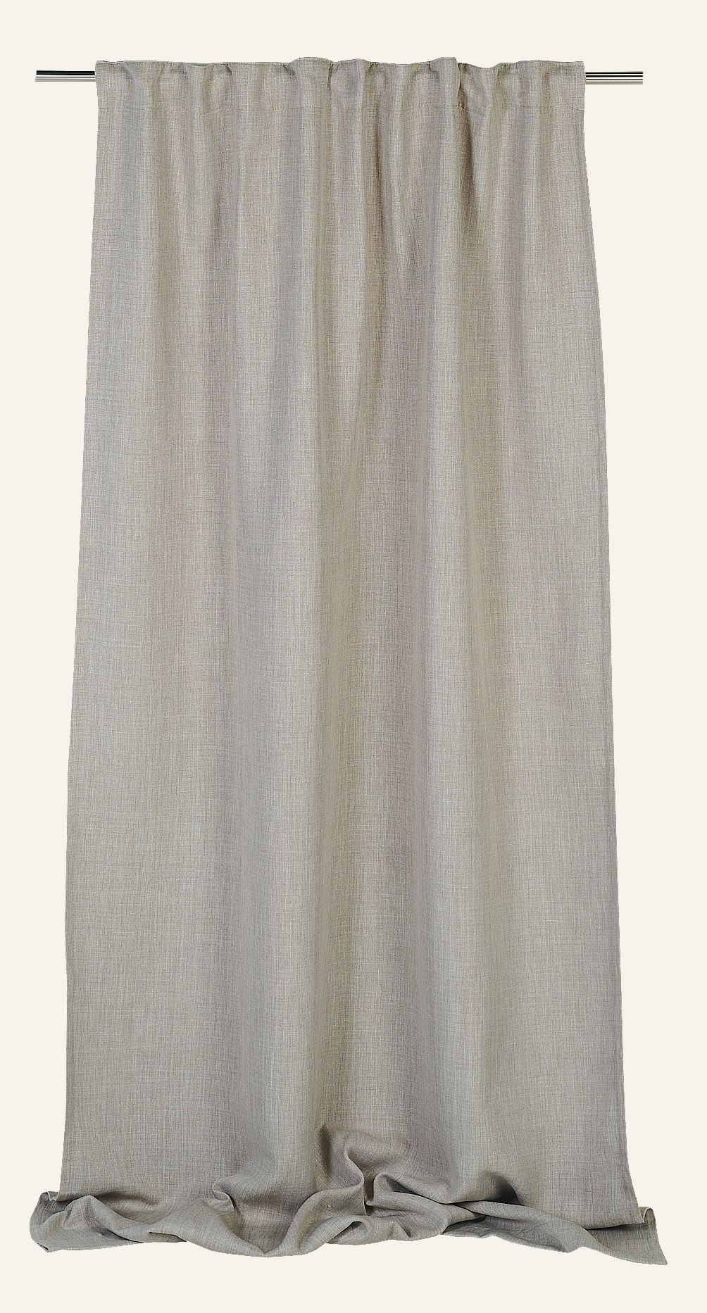 Blickdichter Vorhang (lichtfilternd) Beige - 140x160 cm Beige - 1