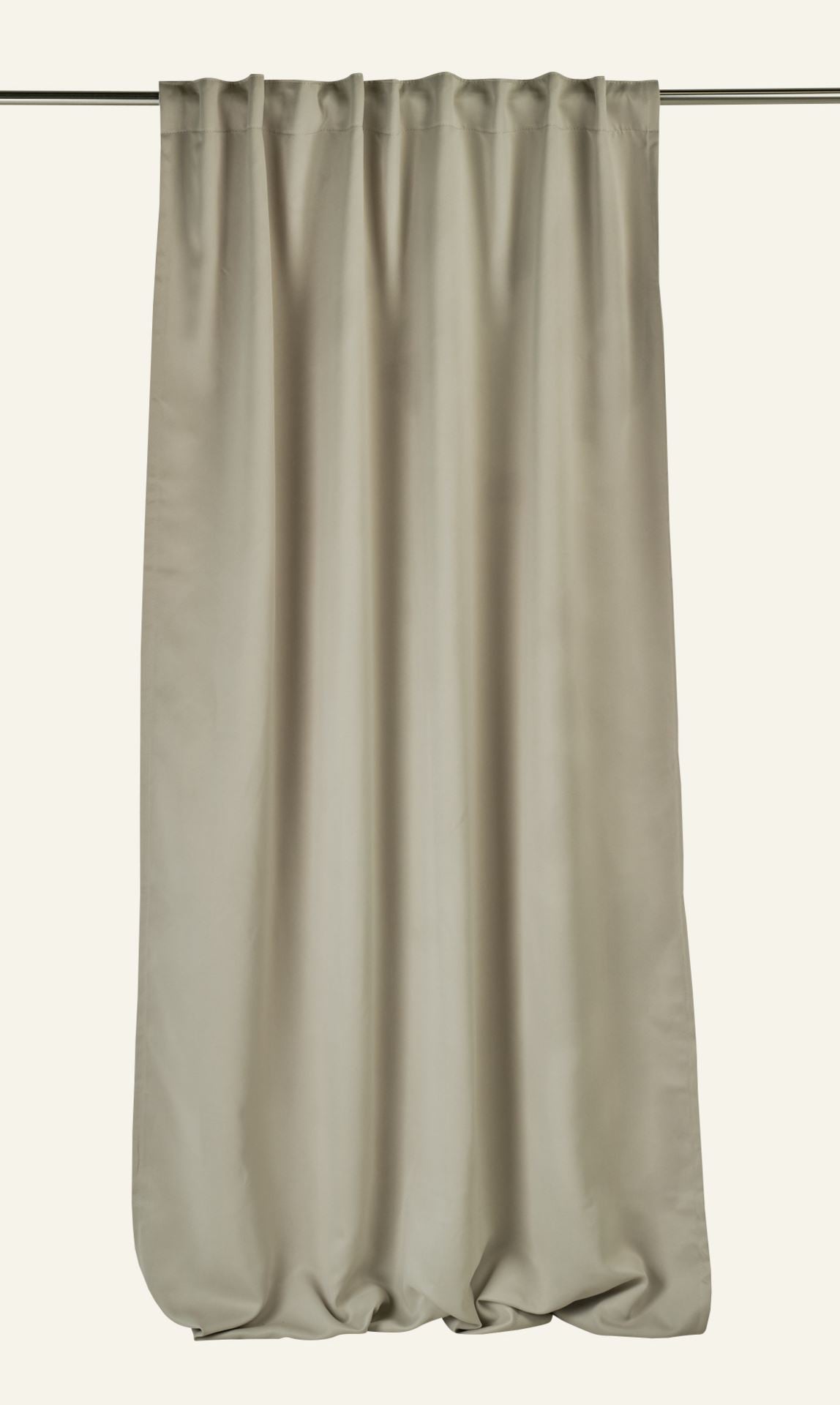 Blickdichter Vorhang (lichtfilternd) Beige - 140x160 cm Beige - 1