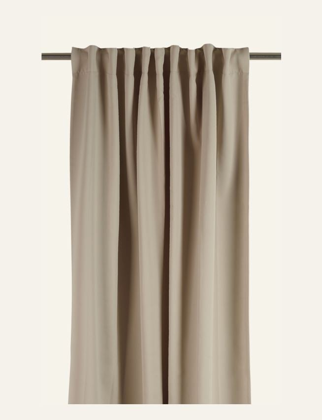 Blickdichter Vorhang (lichtfilternd) Beige - 2